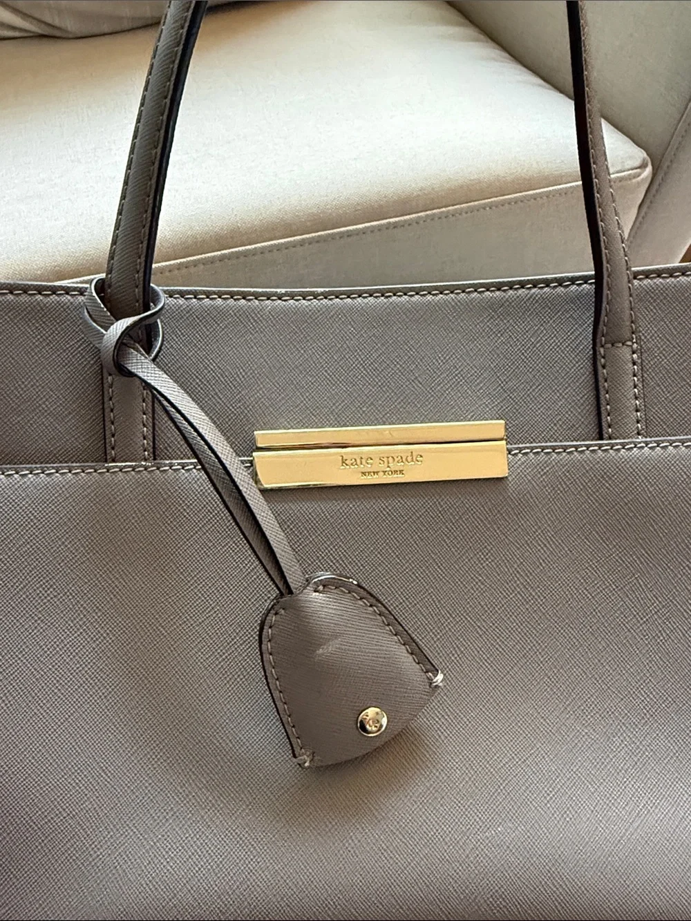 Beautiful Kate Spade charcoal hand bag